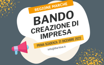 Bando creazione d’impresa – Regione Marche