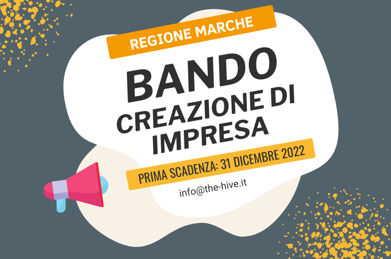 Bando creazione d’impresa – Regione Marche