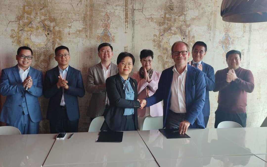 Visita della delegazione del China-Europe Industrial Innovation Center (CEIIC) del Qiantang District, Hangzhou
